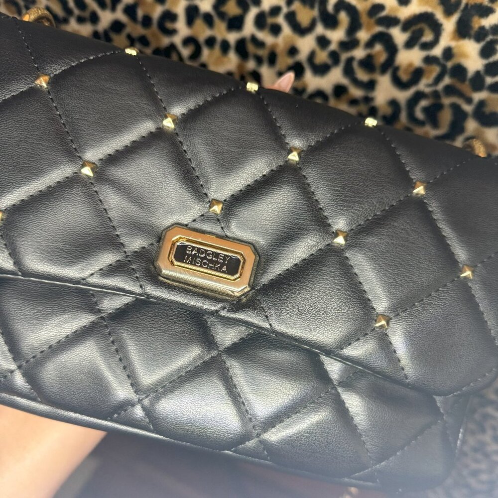 Badgley Mischka Diamond Quilted Studs Crossbody - NWT - Picture 14 of 15